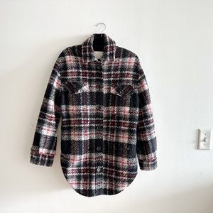 Aritzia Ganna Shirt Jacket Wool Button-Up Shacked